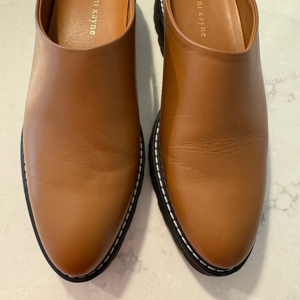 Jenni Kayne Leather Lug Mule - Canyon - Size 40